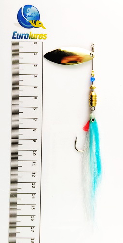 EUROLURES "SAMARA" modèle MK2 "STREAMER" CLEAR BLUE WILLOW GOLD N°4