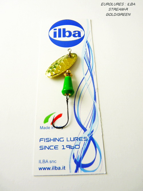 ILBA STREAM-R GOLD/GREEN (Sz 2 - Hameçon simple)