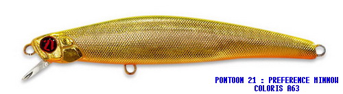 PONTOON 21 PREFERENCE MINNOW 90F SR COLORIS A-63