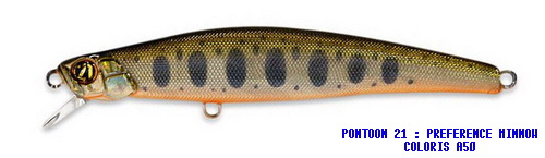 PONTOON 21 PREFERENCE MINNOW 90F SR COLORIS A-50