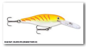 RAPALA SHAD RAP SR-09 OTU ORANGE TIGER UV