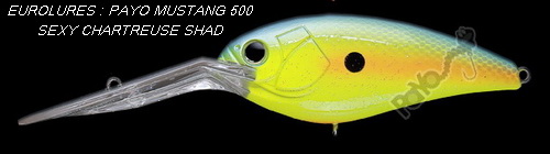 PAYO MUSTANG-500 SEXY CHARTREUSE SHAD