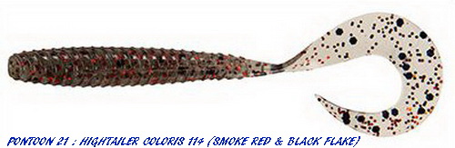 HIGHTAILER GRUB 3.25 inch (Coloris 114 - Smokie Red & Black Flake)