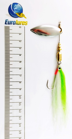 EUROLURES "SAMARA" modèle MK1 "STREAMER" GREEN APPLE WILLOW SILVER N°4