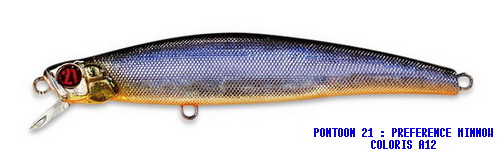 PONTOON 21 PREFERENCE MINNOW 90F SR COLORIS A-12