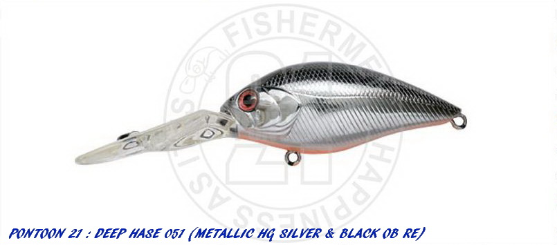 DEEP HASE 70F 051 METALLIC HG SILVER & BLACK OB RE