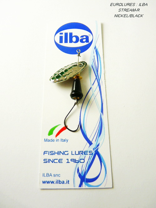 ILBA STREAM-R NICKEL/BLACK (Sz 2 - Hameçon simple)