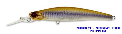 PONTOON 21 PREFERENCE MINNOW 75SP DR COLORIS A-62