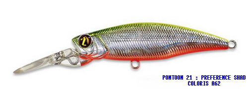 PREFERENCE SHAD 55SP DR COLORIS A-62