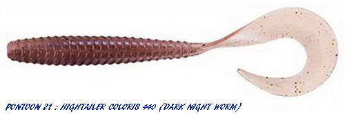 HIGHTAILER GRUB 3.25 inch (Coloris 440 - Dark Night Worm)