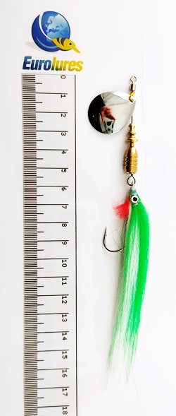 EUROLURES "SAMARA" modèle MK1 "STREAMER" GREEN AND WHITE N° 3.5