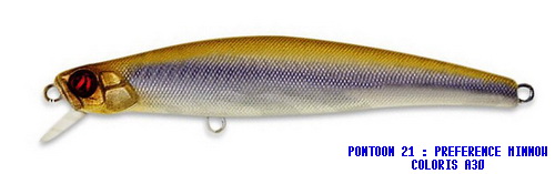 PONTOON 21 PREFERENCE MINNOW 90F SR COLORIS A-30