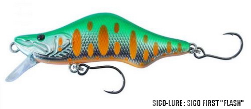 SICO LURE SICO FIRST 68 "FLASH" (modèle sinking)